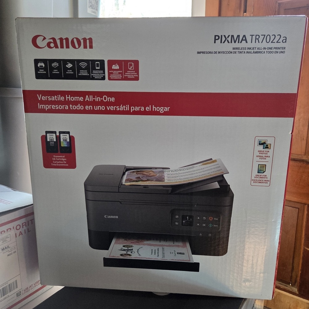 Canon PIXMA TR7022a Wireless All-in-One Inkjet Printer